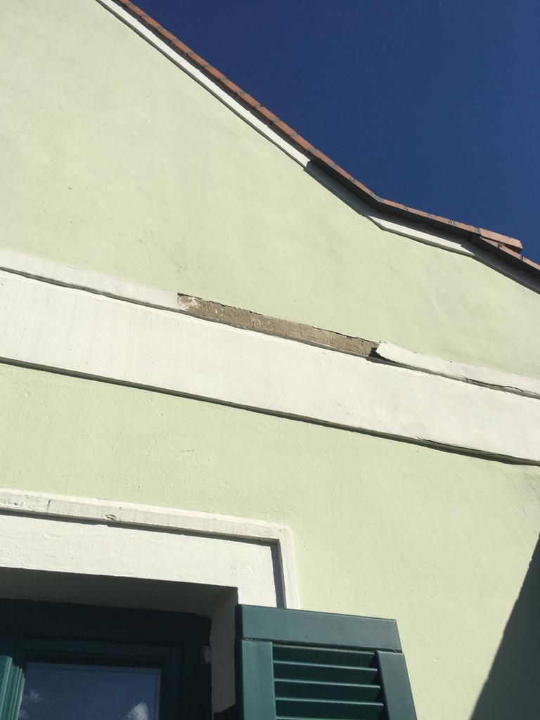 Vorher: Fassadenrenovierung
